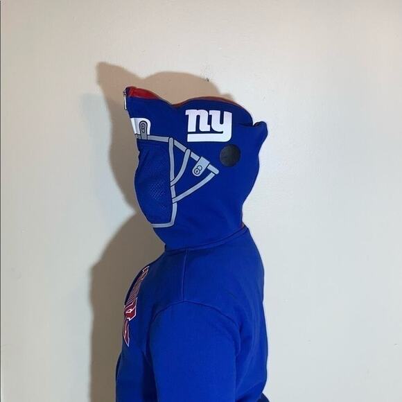 NFL TEAM APPAREL “GIANTS” FULL ZIP “HOODIE” WITH FULL ZIP HOOD SIZE L - Picture 6 of 6